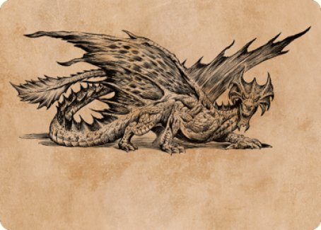 Ancient Brass Dragon Art Card (49) [Commander Legends: Battle for Baldur's Gate Art Series] | North Game Den
