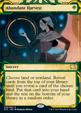 Abundant Harvest (Etched Foil) [Strixhaven Mystical Archive] | North Game Den