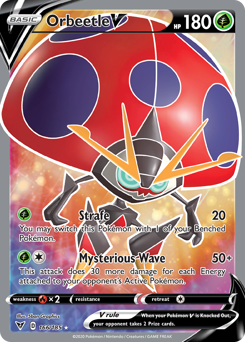 Orbeetle V (166/185) [Sword & Shield: Vivid Voltage] | North Game Den