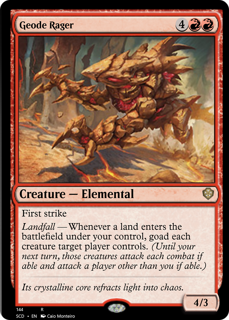 Geode Rager [Starter Commander Decks] | North Game Den