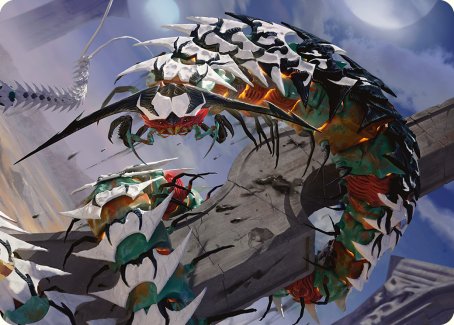 Atraxa's Skitterfang Art Card [Phyrexia: All Will Be One Art Series] | North Game Den