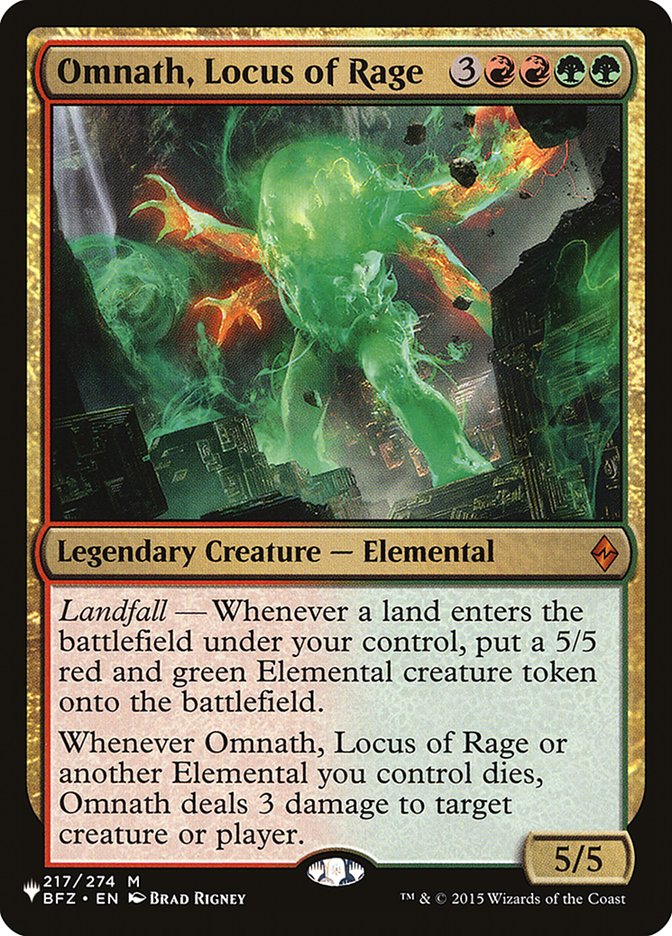 Omnath, Locus of Rage [The List] | North Game Den