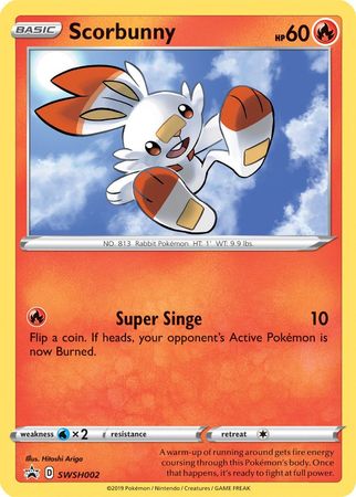 Scorbunny (SWSH002) [Sword & Shield: Black Star Promos] | North Game Den