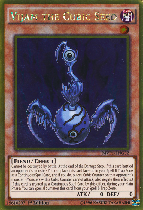Vijam the Cubic Seed [MVP1-ENG32] Gold Rare | North Game Den