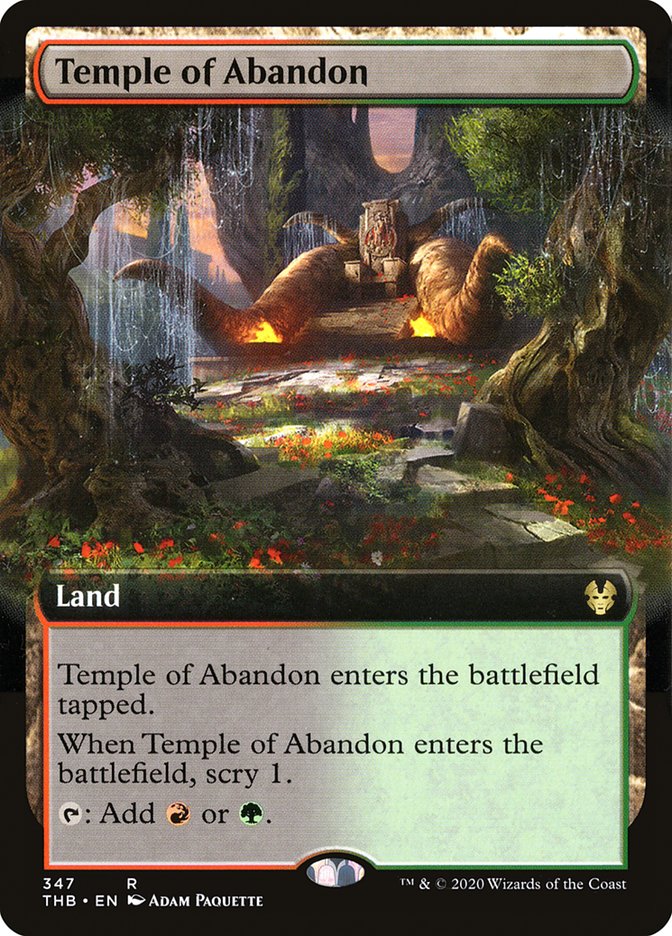 Temple of Abandon (Extended Art) [Theros Beyond Death] | North Game Den
