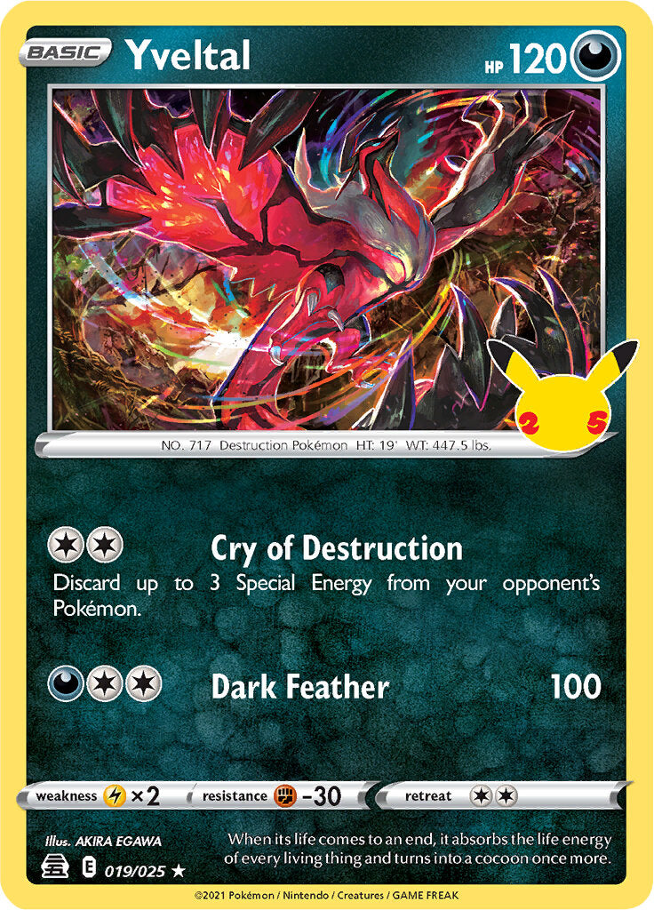 Yveltal (019/025) [Celebrations: 25th Anniversary] | North Game Den