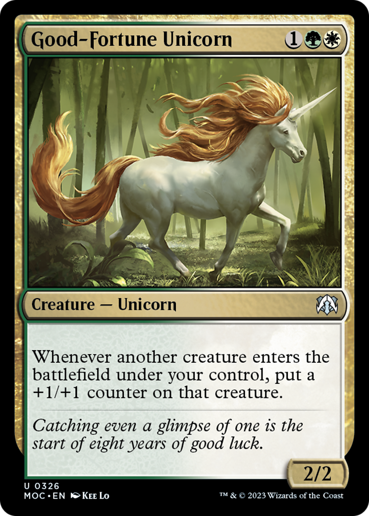 Good-Fortune Unicorn [March of the Machine Commander] | North Game Den