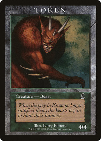 Beast Token (Odyssey) [Magic Player Rewards 2001] | North Game Den