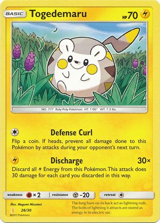 Togedemaru (26/30) [Sun & Moon: Trainer Kit - Alolan Raichu] | North Game Den