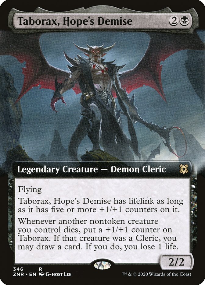 Taborax, Hope's Demise (Extended Art) [Zendikar Rising] | North Game Den