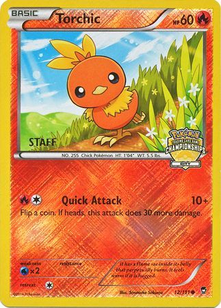 Torchic (12/111) (City Championship Promo Staff) [XY: Furious Fists] | North Game Den