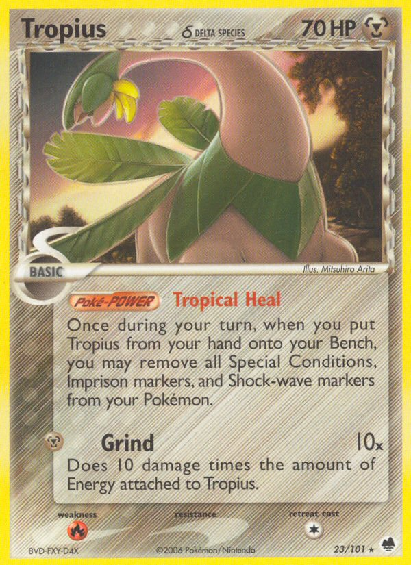 Tropius (23/101) (Delta Species) [EX: Dragon Frontiers] | North Game Den