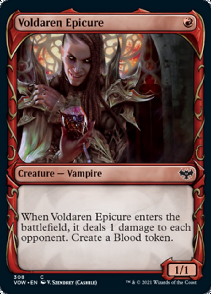 Voldaren Epicure (Showcase Fang Frame) [Innistrad: Crimson Vow] | North Game Den