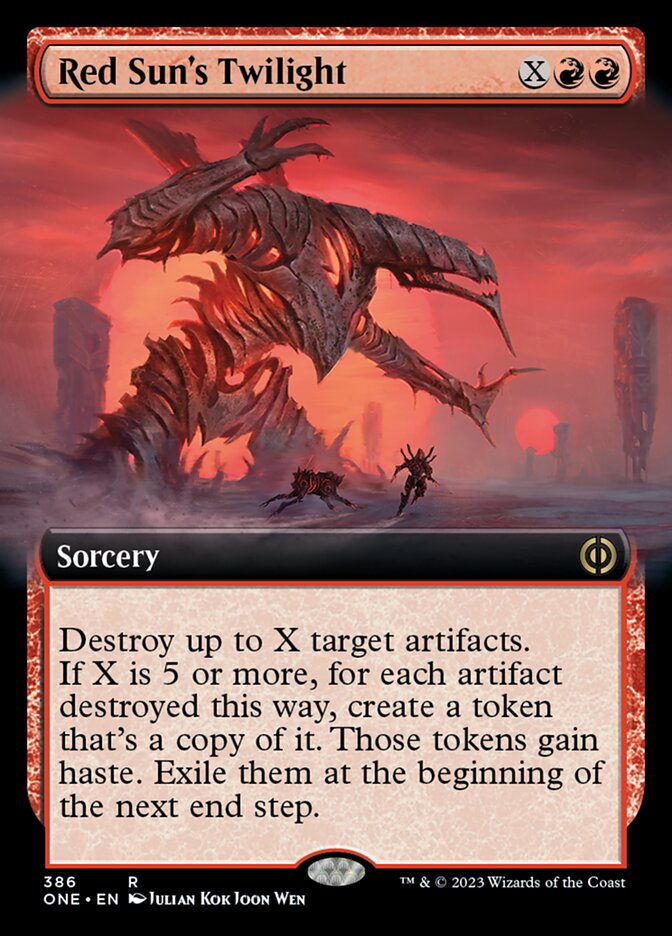Red Sun's Twilight (Extended Art) [Phyrexia: All Will Be One] | North Game Den