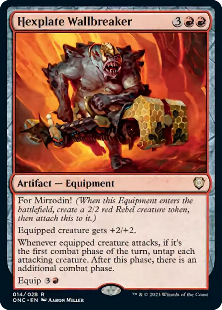 Hexplate Wallbreaker [Phyrexia: All Will Be One Commander] | North Game Den