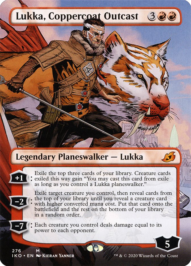Lukka, Coppercoat Outcast (Borderless) [Ikoria: Lair of Behemoths] | North Game Den