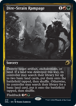 Dire-Strain Rampage [Innistrad: Double Feature] | North Game Den