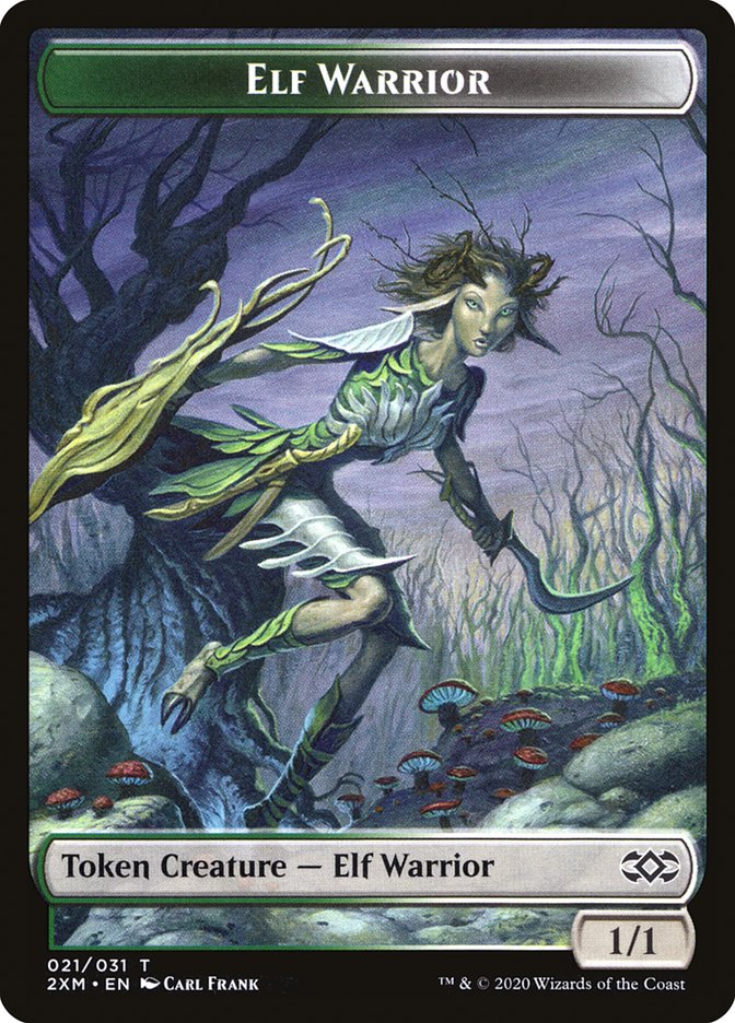 Elf Warrior Token [Double Masters] | North Game Den