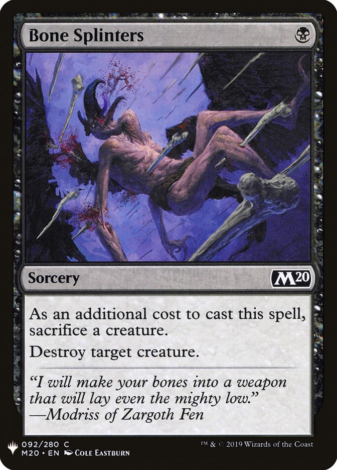 Bone Splinters [Mystery Booster] | North Game Den