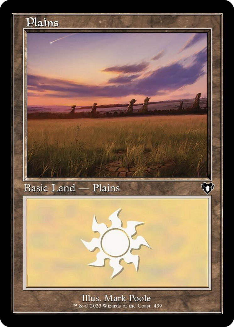 Plains (439) (Retro) [Commander Masters] | North Game Den