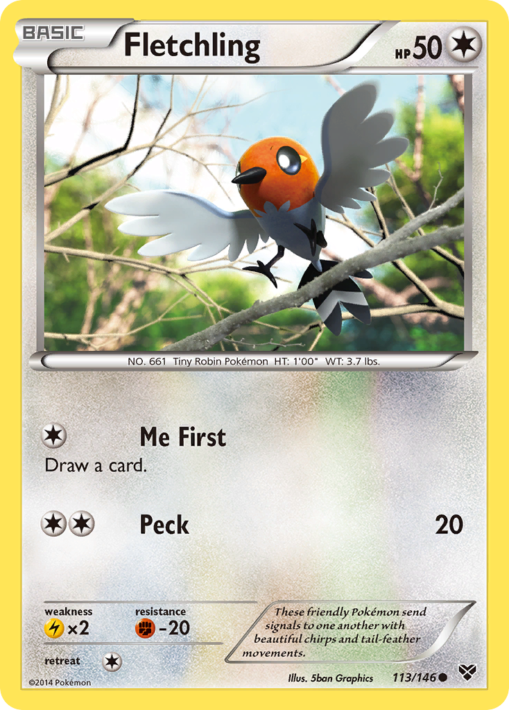 Fletchling (113/146) [XY: Base Set] | North Game Den