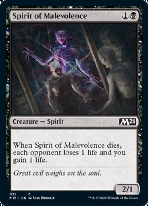 Spirit of Malevolence [Core Set 2021] | North Game Den