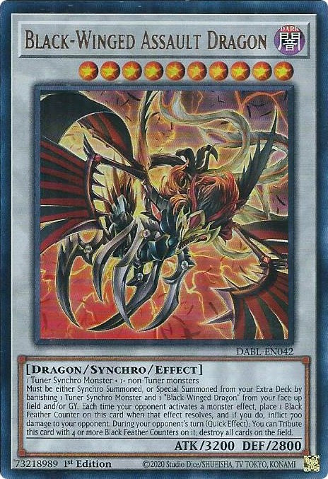 Black-Winged Assault Dragon [DABL-EN042] Ultra Rare | North Game Den