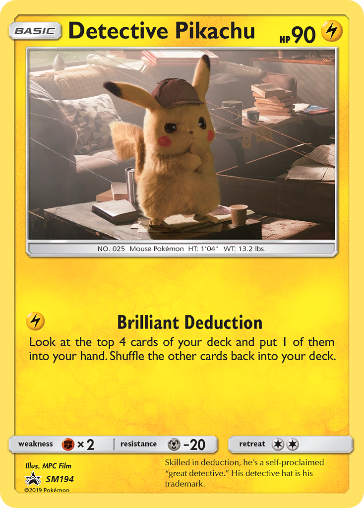 Detective Pikachu (SM194) [Sun & Moon: Black Star Promos] | North Game Den