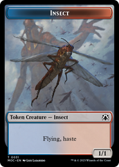 Soldier // Insect Double-Sided Token [March of the Machine Commander Tokens] | North Game Den