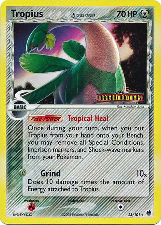 Tropius (23/101) (Delta Species) (Stamped) [EX: Dragon Frontiers] | North Game Den