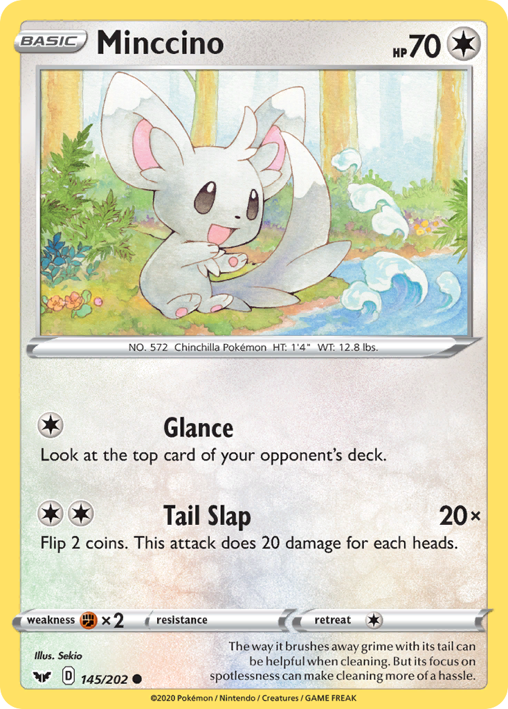 Minccino (145/202) [Sword & Shield: Base Set] | North Game Den