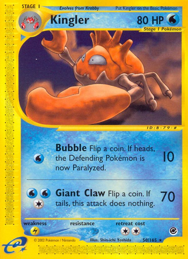 Kingler (50/165) [Expedition: Base Set] | North Game Den