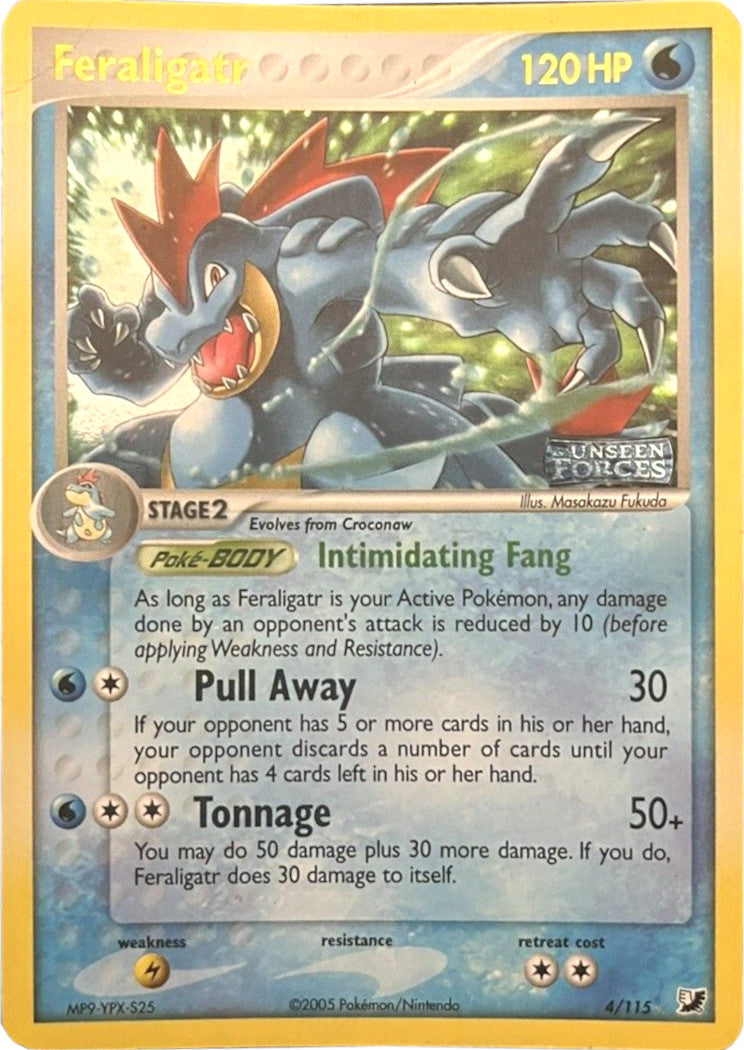 Feraligatr (4/115) (Stamped) [EX: Unseen Forces] | North Game Den