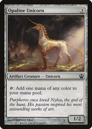 Opaline Unicorn [Theros] | North Game Den