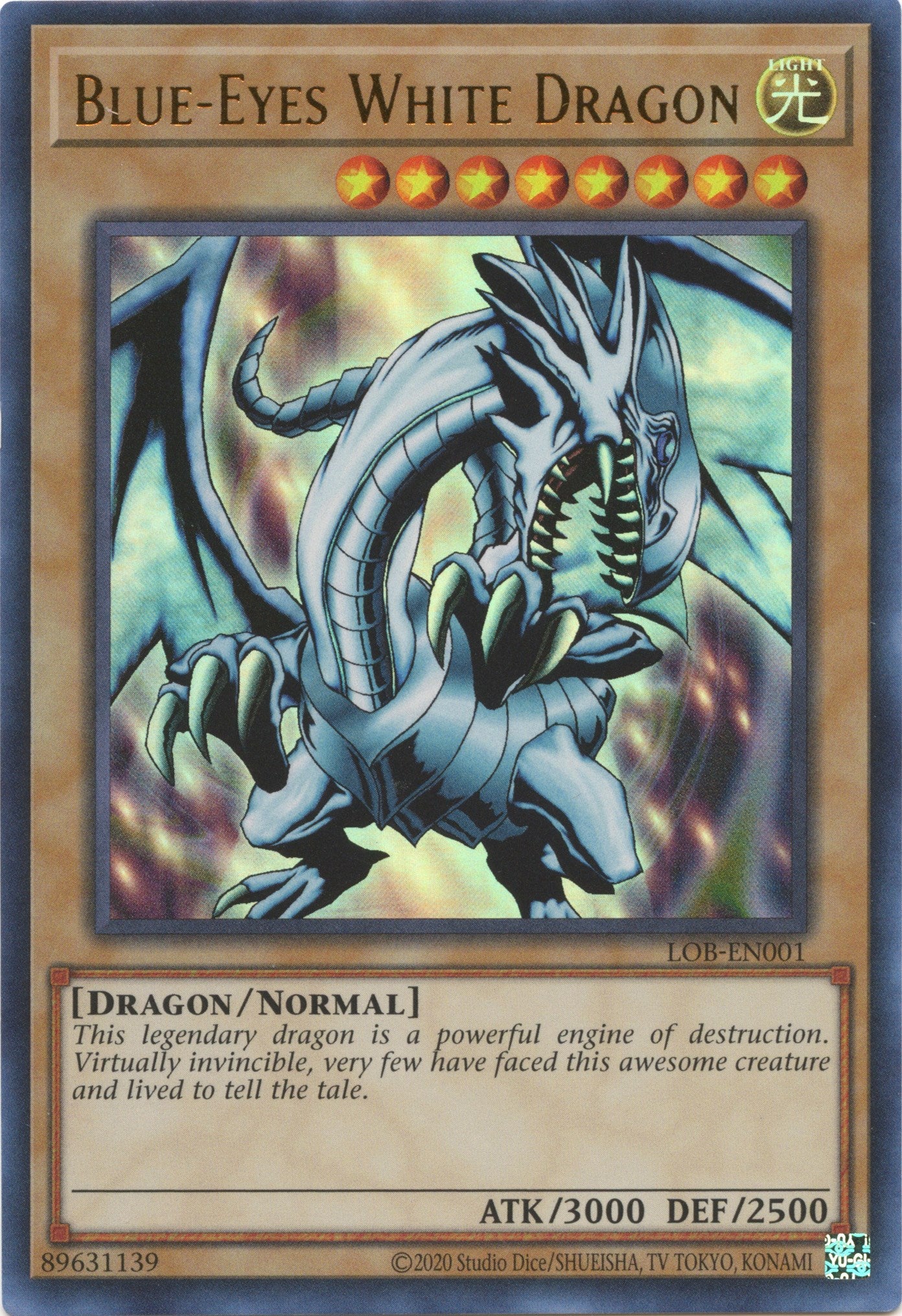 Blue-Eyes White Dragon (25th Anniversary) [LOB-EN001] Ultra Rare | North Game Den