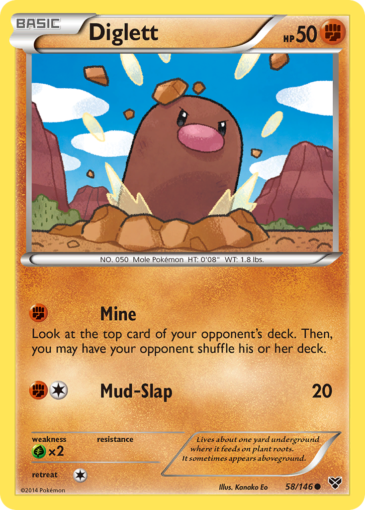 Diglett (58/146) [XY: Base Set] | North Game Den