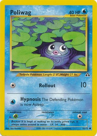 Poliwag (62/75) [Neo Discovery Unlimited] | North Game Den