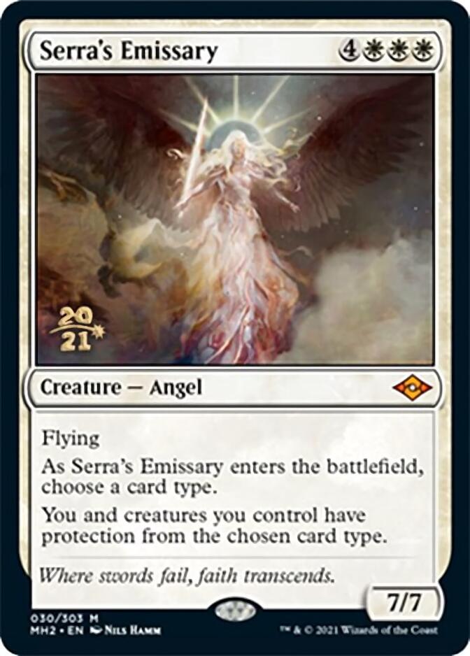 Serra's Emissary [Modern Horizons 2 Prerelease Promos] | North Game Den