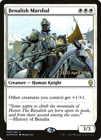 Benalish Marshal [Dominaria Promos] | North Game Den