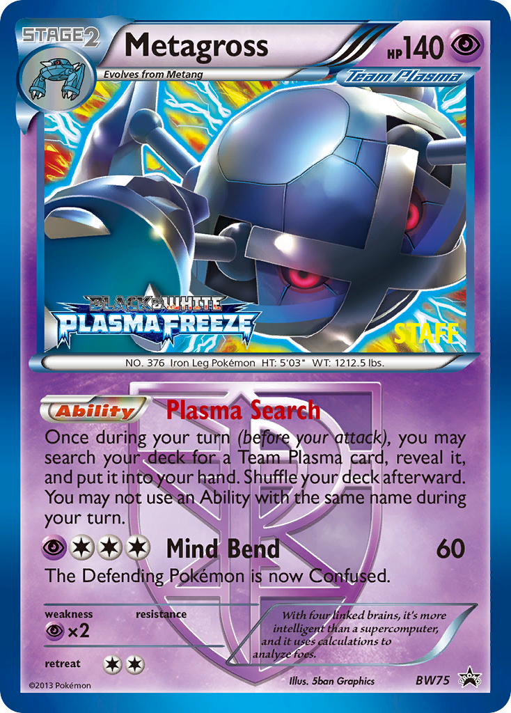 Metagross (BW75) [Black & White: Black Star Promos] | North Game Den