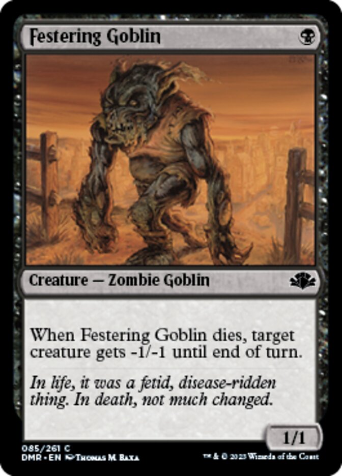 Festering Goblin [Dominaria Remastered] | North Game Den