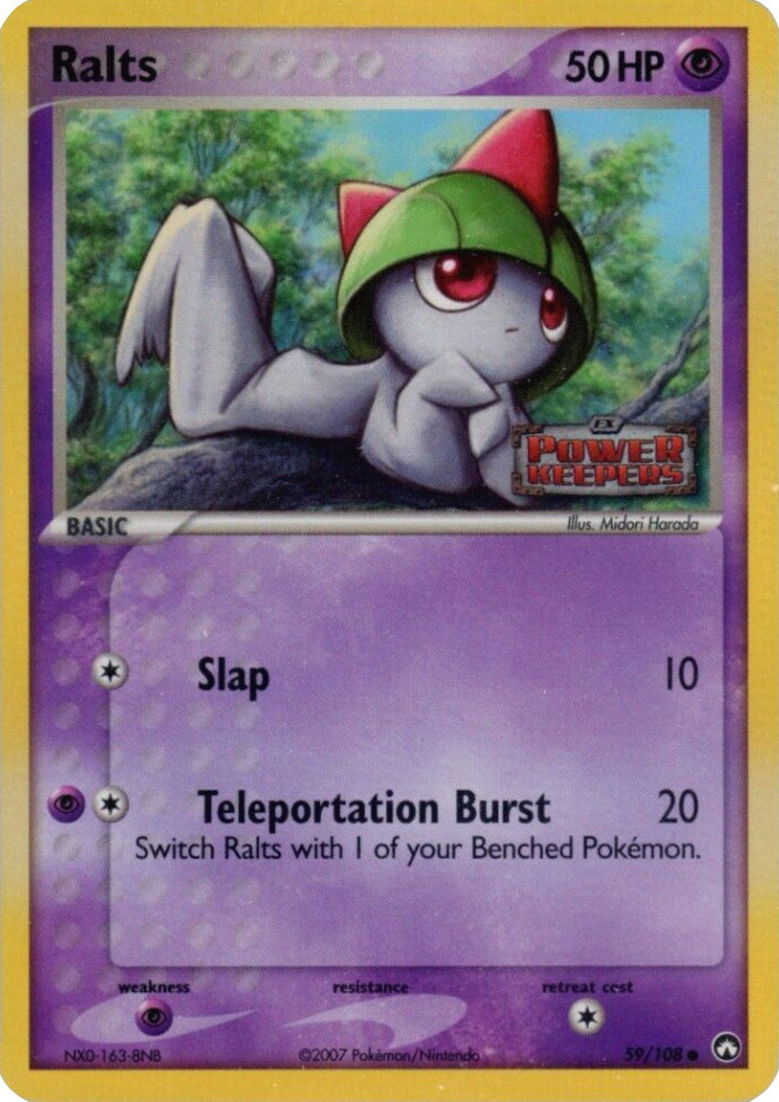 Ralts (59/108) (Stamped) [EX: Power Keepers] | North Game Den