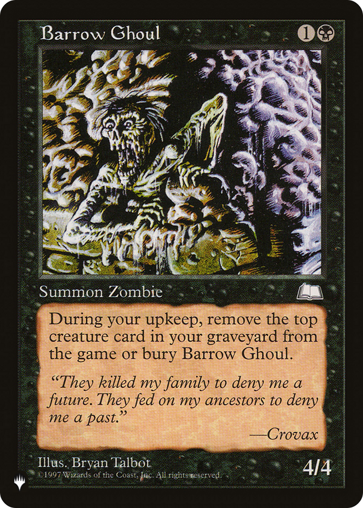 Barrow Ghoul [The List] | North Game Den