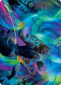 Esika, God of the Tree Art Card (Gold-Stamped Signature) [Kaldheim: Art Series] | North Game Den