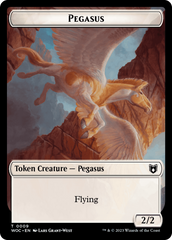 Pirate // Pegasus Double-Sided Token [Wilds of Eldraine Commander Tokens] | North Game Den