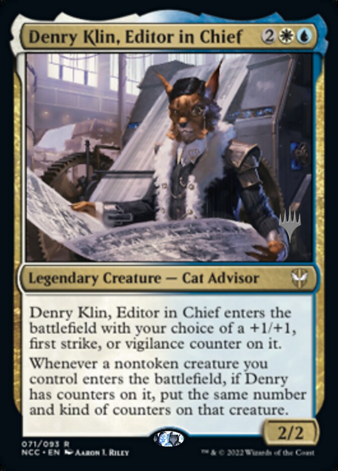 Denry Klin, Editor in Chief (Promo Pack) [Streets of New Capenna Commander Promos] | North Game Den