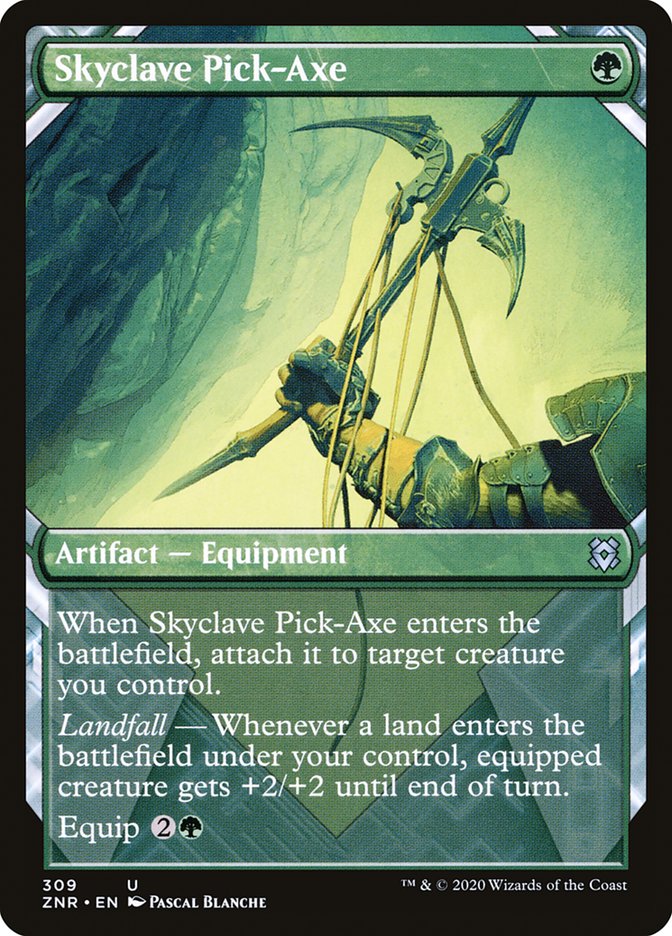 Skyclave Pick-Axe (Showcase) [Zendikar Rising] | North Game Den