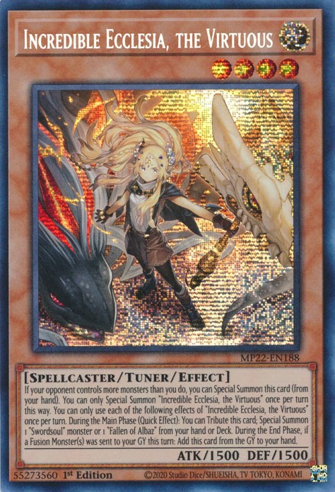 Incredible Ecclesia, the Virtuous [MP22-EN188] Prismatic Secret Rare | North Game Den
