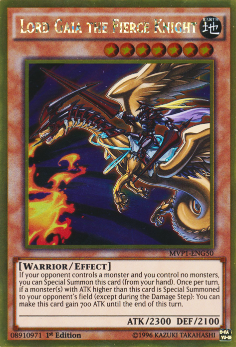 Lord Gaia the Fierce Knight [MVP1-ENG50] Gold Rare | North Game Den