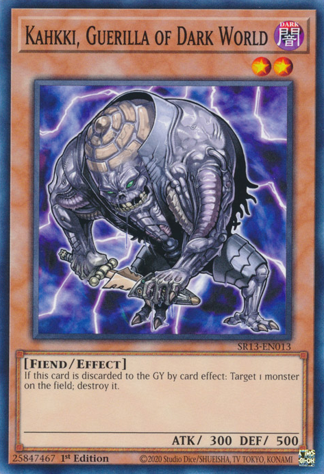 Kahkki, Guerilla of Dark World [SR13-EN013] Common | North Game Den